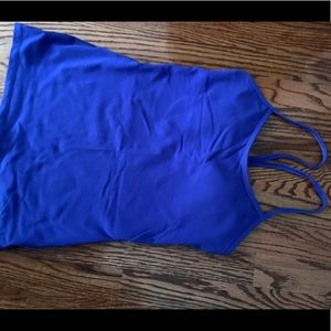 Lululemon Flow Y Tank, size 6 blue